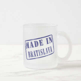 Taza De Cristal Esmerilado Hecho en Bratislava