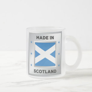 Taza De Cristal Esmerilado Hecho en Escocia
