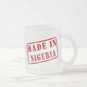 Taza De Cristal Esmerilado Hecho en Nigeria