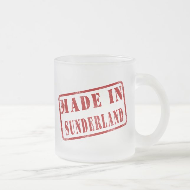Taza De Cristal Esmerilado Hecho en Sunderland (Derecha)