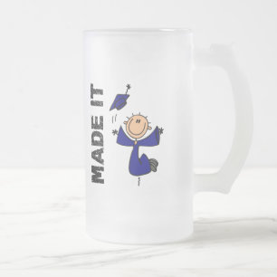 Taza De Cristal Esmerilado HECHO LE la figura graduación del palillo