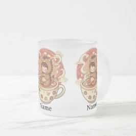 Taza De Cristal Esmerilado Hedgehog Heat Reveal Magic Coffee Mug