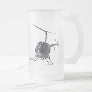 Taza De Cristal Esmerilado Helicopter Beer Glass Flying Chopper Mugs Steins