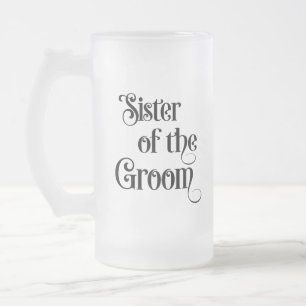Taza De Cristal Esmerilado Hermana del Groom