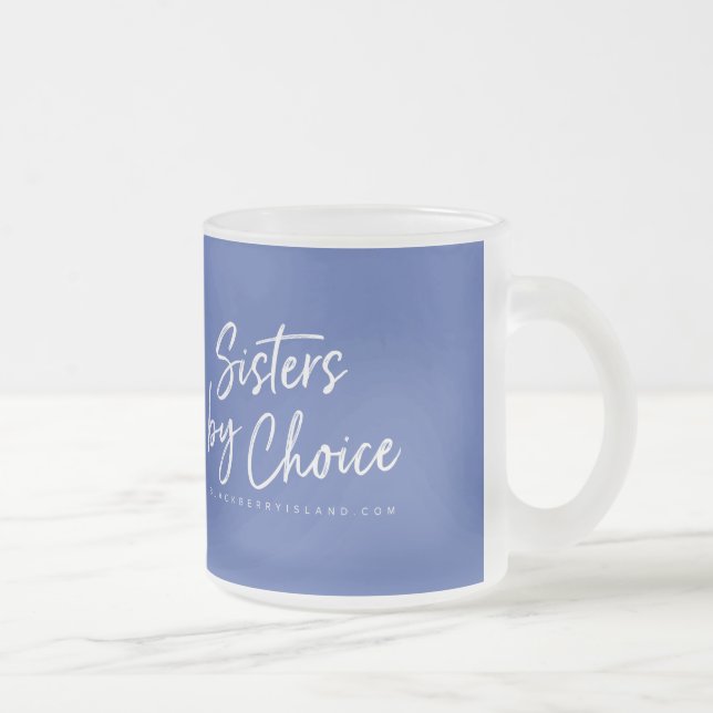 Taza De Cristal Esmerilado Hermanas por elección de la rana (Derecha)