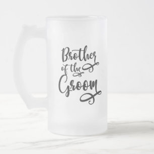 Taza De Cristal Esmerilado Hermano del novio