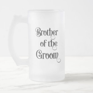 Taza De Cristal Esmerilado Hermano del Novio
