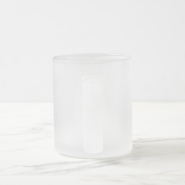 Taza De Cristal Esmerilado Hermosa pareja (Mango)