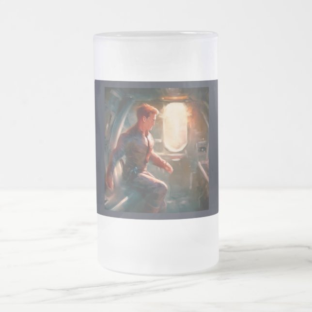 Taza De Cristal Esmerilado Héroe de SF (Centro)