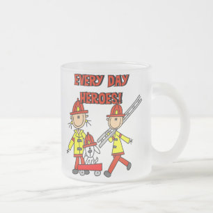 Taza De Cristal Esmerilado Héroes de Todos los Días Camisetas y Regalos para