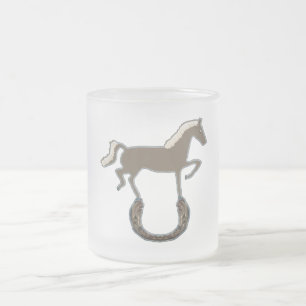 Taza De Cristal Esmerilado Herradura de Markara