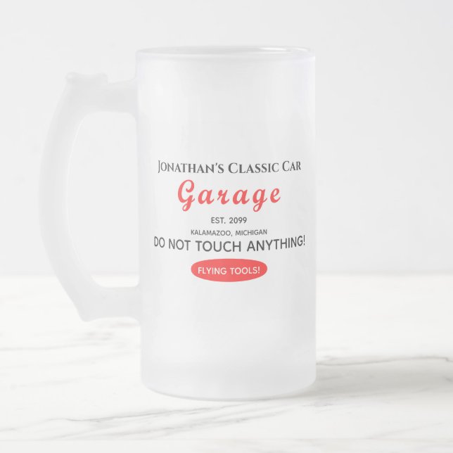 Taza De Cristal Esmerilado Herramientas De Volante De Garaje Mecánico Para Au (Izquierda)