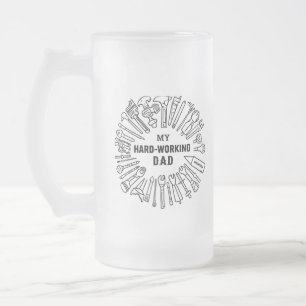 Taza De Cristal Esmerilado Herramientas para papá
