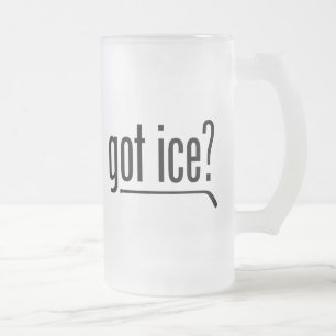 Taza De Cristal Esmerilado ¿hielo conseguido? (hockey)