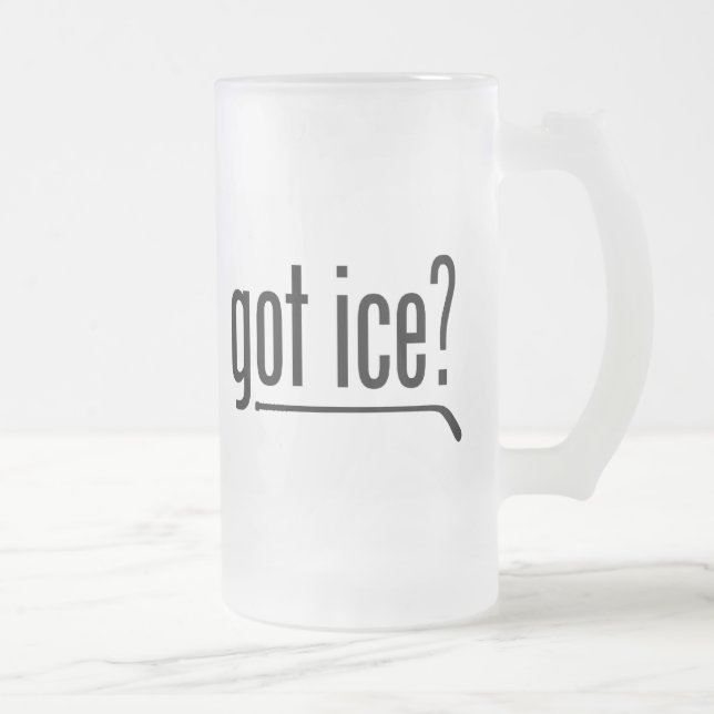 Taza De Cristal Esmerilado ¿hielo conseguido? (hockey) (Derecha)