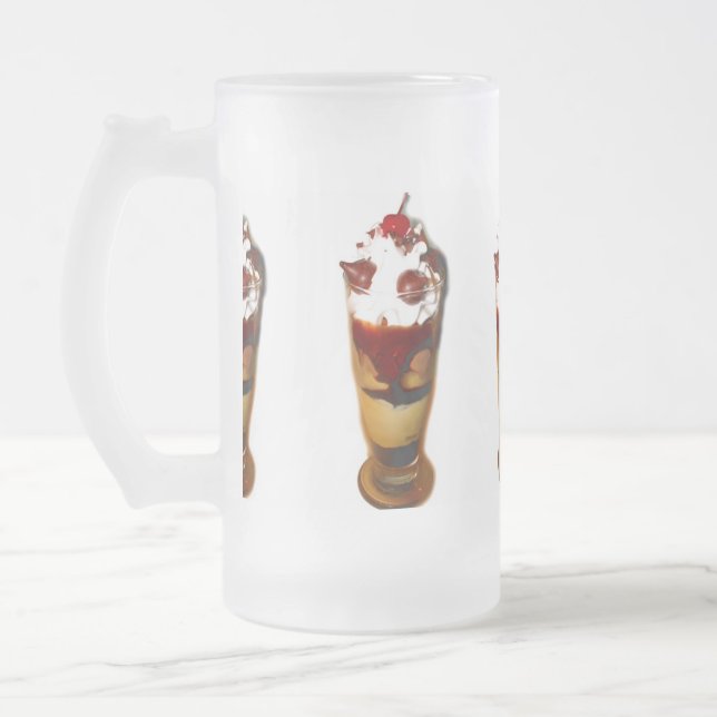 Taza De Cristal Esmerilado Hielo Cream Float (Izquierda)