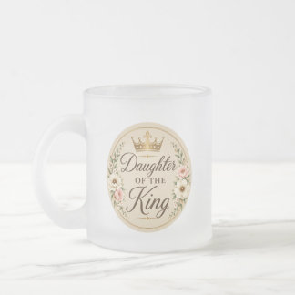 Taza De Cristal Esmerilado Hija del Rey
