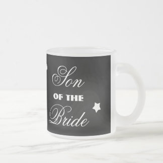 Taza De Cristal Esmerilado HIJO de la BRIDE con STARS A01A8