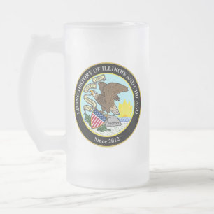 Taza De Cristal Esmerilado Historia viva de Illinois y la comunidad de Chicag