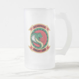 Taza De Cristal Esmerilado HMLA-367 "caracortada "