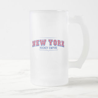 Taza De Cristal Esmerilado Hockey Empire 16 oz Frosted Glass Mug