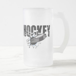 Taza De Cristal Esmerilado Hockey extremo