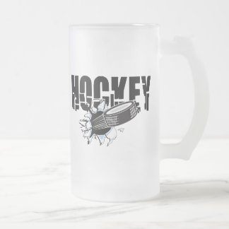 Taza De Cristal Esmerilado Hockey extremo
