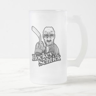 Taza De Cristal Esmerilado Hockey Schtick