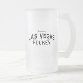 Taza De Cristal Esmerilado Hockey sobre hielo de Las Vegas