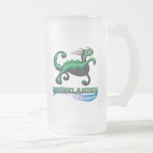 Taza De Cristal Esmerilado Hodag beach ball glass