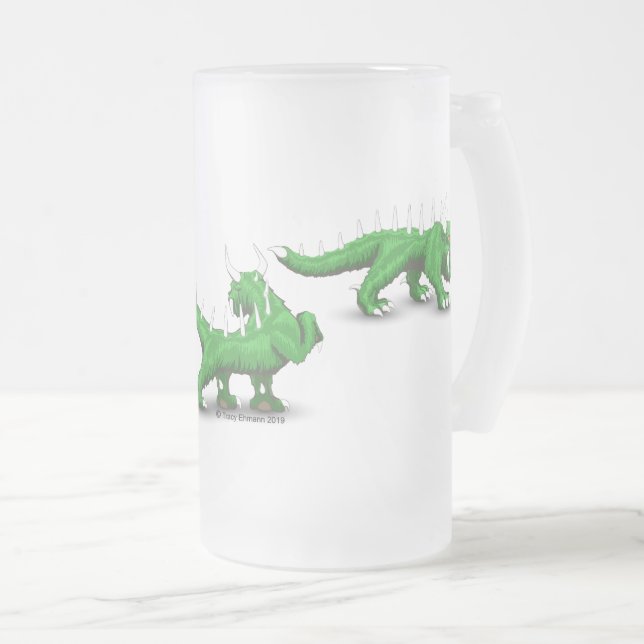 Taza De Cristal Esmerilado Hodag Crossing (Anverso derecho)