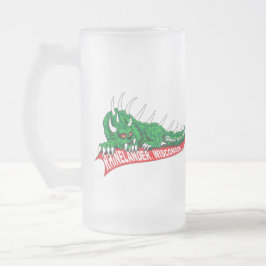 Taza De Cristal Esmerilado Hogar del Hodag Rhinelander WI