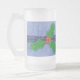 Taza De Cristal Esmerilado Holly verde