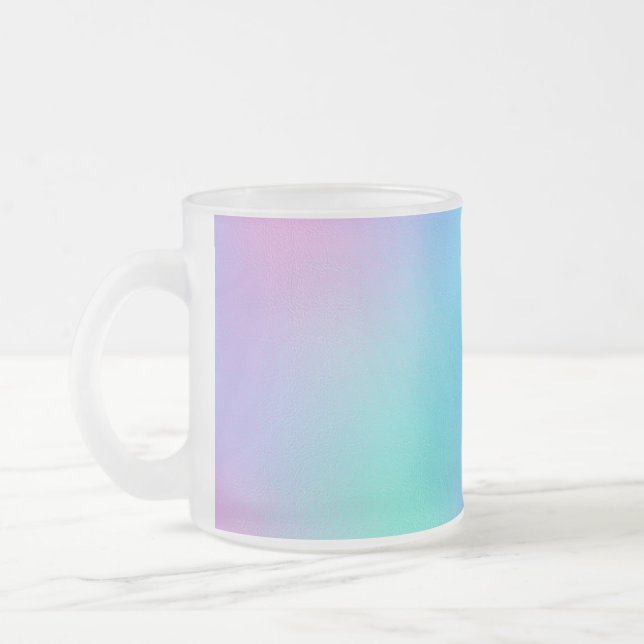 Taza De Cristal Esmerilado Holographic Pastel Dream (Izquierda)