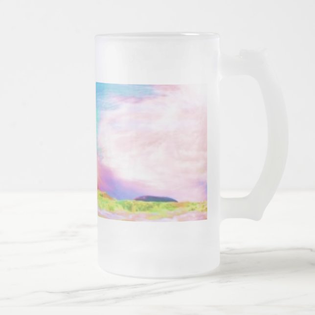 Taza De Cristal Esmerilado Ho'okipa, el mar (Derecha)
