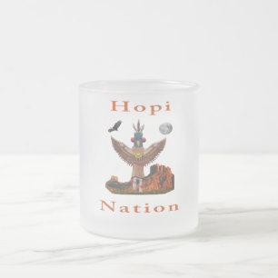 Taza De Cristal Esmerilado Hopi Nation