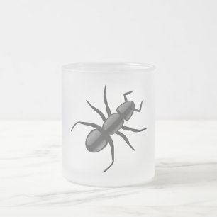 Taza De Cristal Esmerilado Hormiga