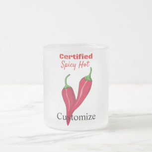 Taza De Cristal Esmerilado Hot Thunder_Cove certificado Spicy