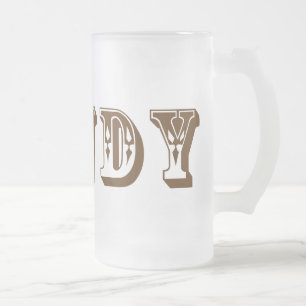 Taza De Cristal Esmerilado Howdy