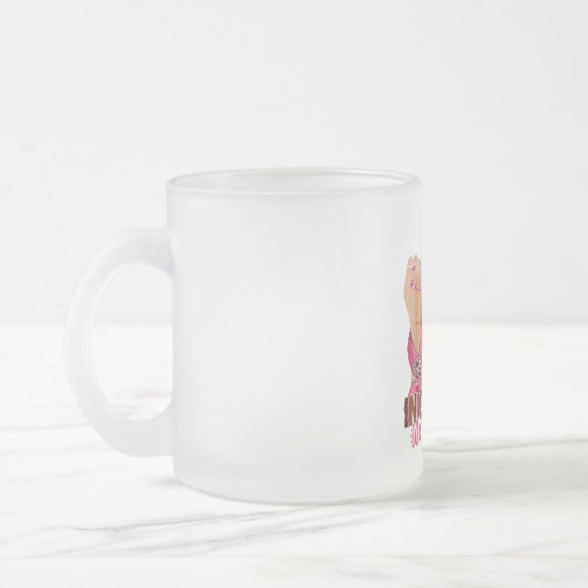 Taza De Cristal Esmerilado Howdy Ghouls Skeleton Cowboy Halloween Occidental (Izquierda)