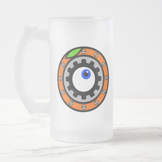 Taza De Cristal Esmerilado https://www.zazzle.com/collections/clockwork_orang (Izquierda)