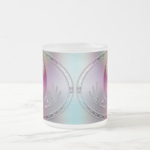 Taza De Cristal Esmerilado Huevos de Pascua