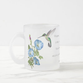 Taza De Cristal Esmerilado Hummingbird Mug personalizado
