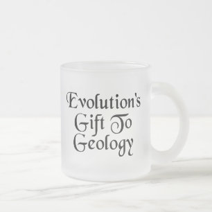 Taza De Cristal Esmerilado Humor de evolución geológica