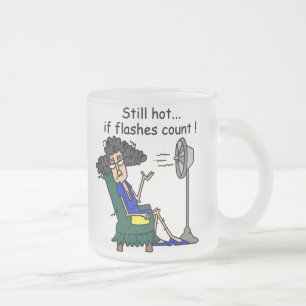 Taza De Cristal Esmerilado Humor del flash caliente