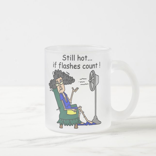 Taza De Cristal Esmerilado Humor del flash caliente (Derecha)