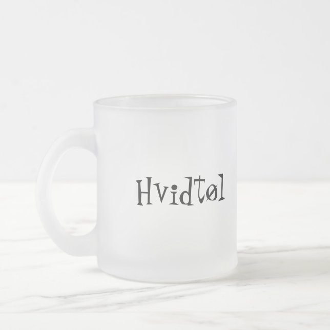 Taza De Cristal Esmerilado Hvidtøl (Izquierda)