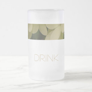 Taza De Cristal Esmerilado Hydrangea