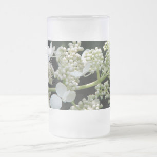 Taza De Cristal Esmerilado Hydrangea Mug