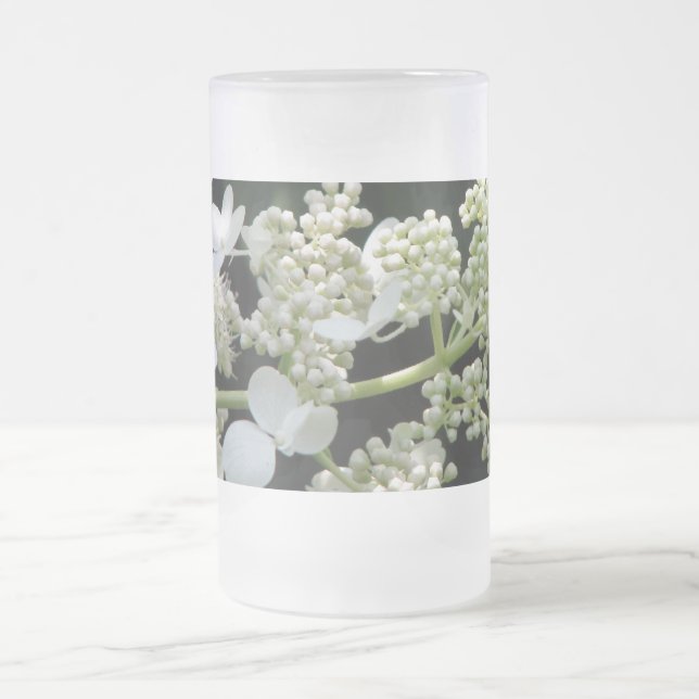 Taza De Cristal Esmerilado Hydrangea Mug (Centro)